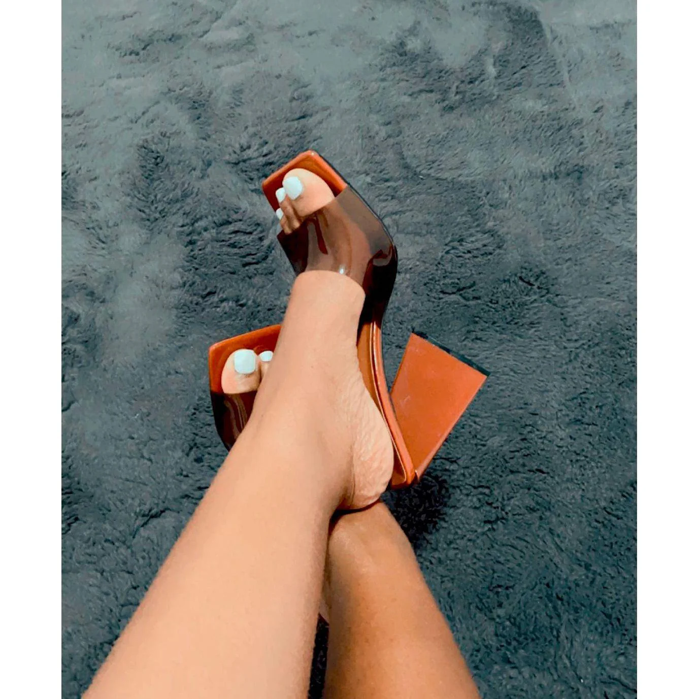 Lazy Slip On  Square heel Open Toe - Image 6