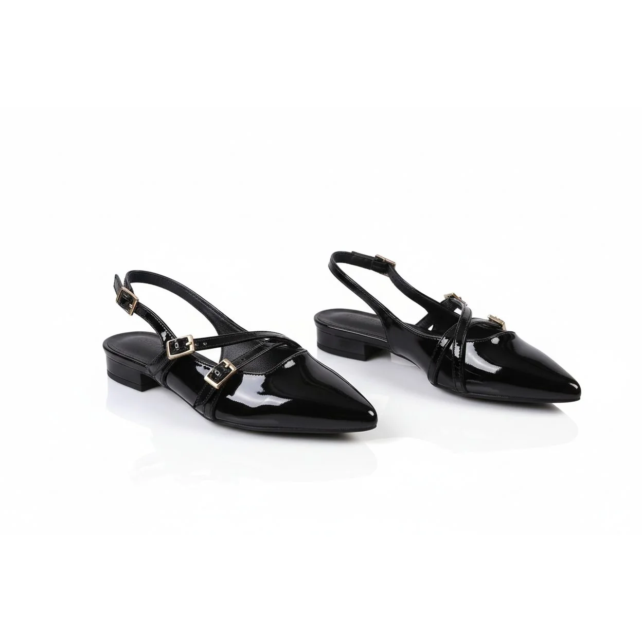 Leather Shiny Designer Shoes Sandal