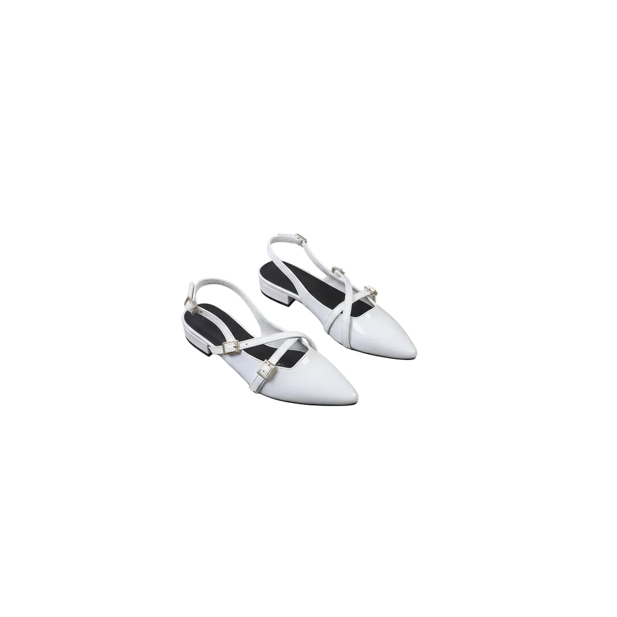 Leather Shiny Designer Shoes Sandal - Image 2