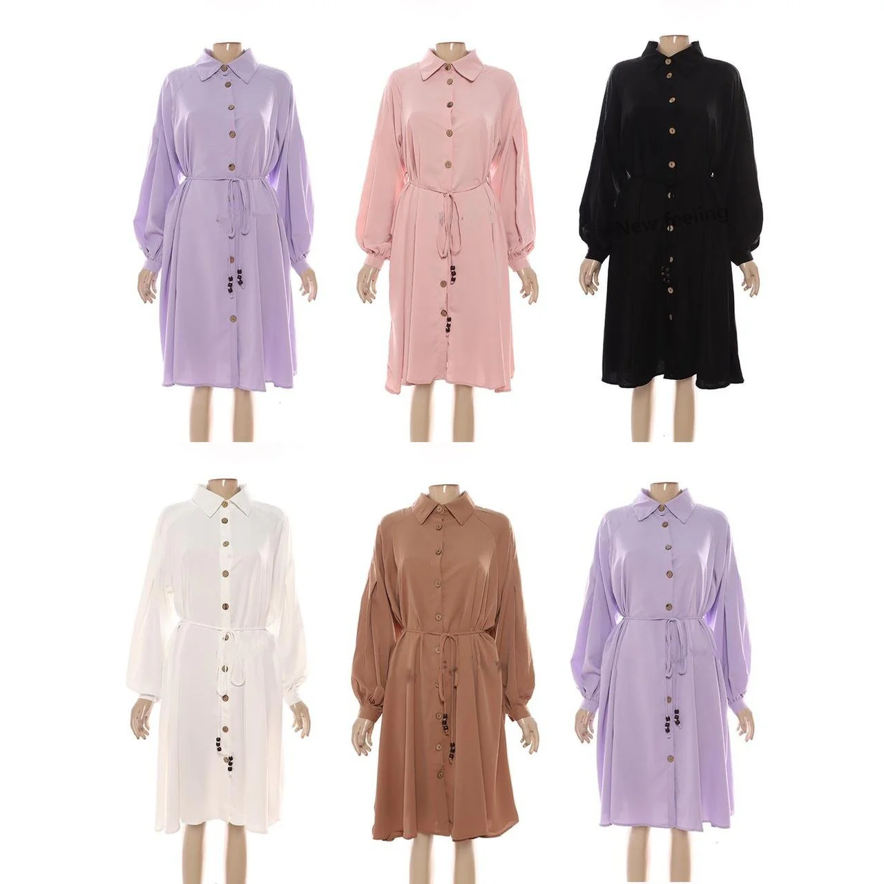 Long Casual Shirt Dress - Image 2