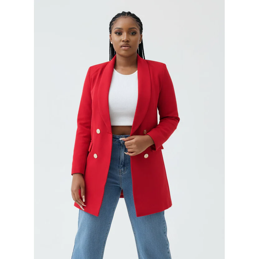 Long Formal Blazer Coat - Image 19