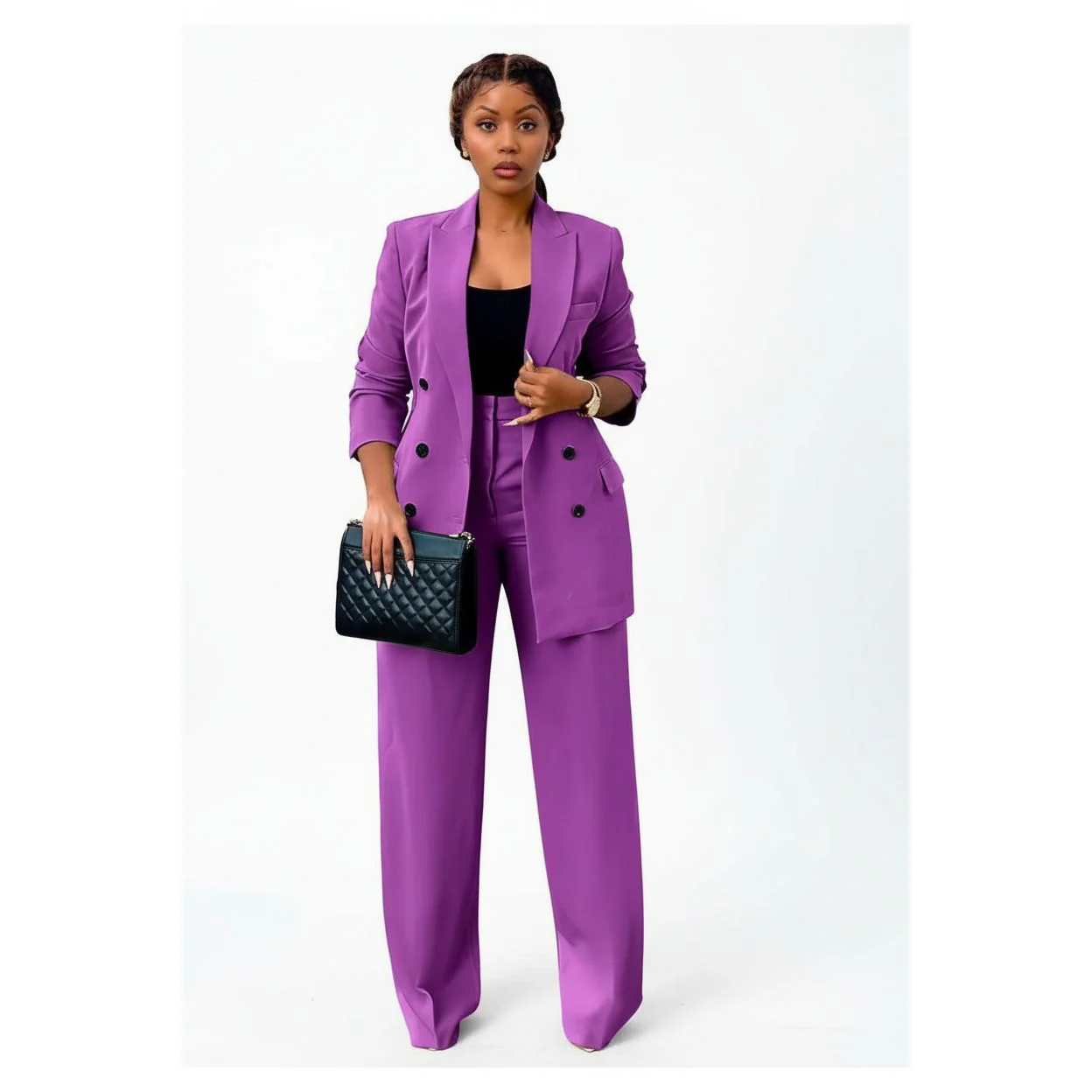 Long Sleeve Blazer and Pants 2 Piece Outfits. - Image 6