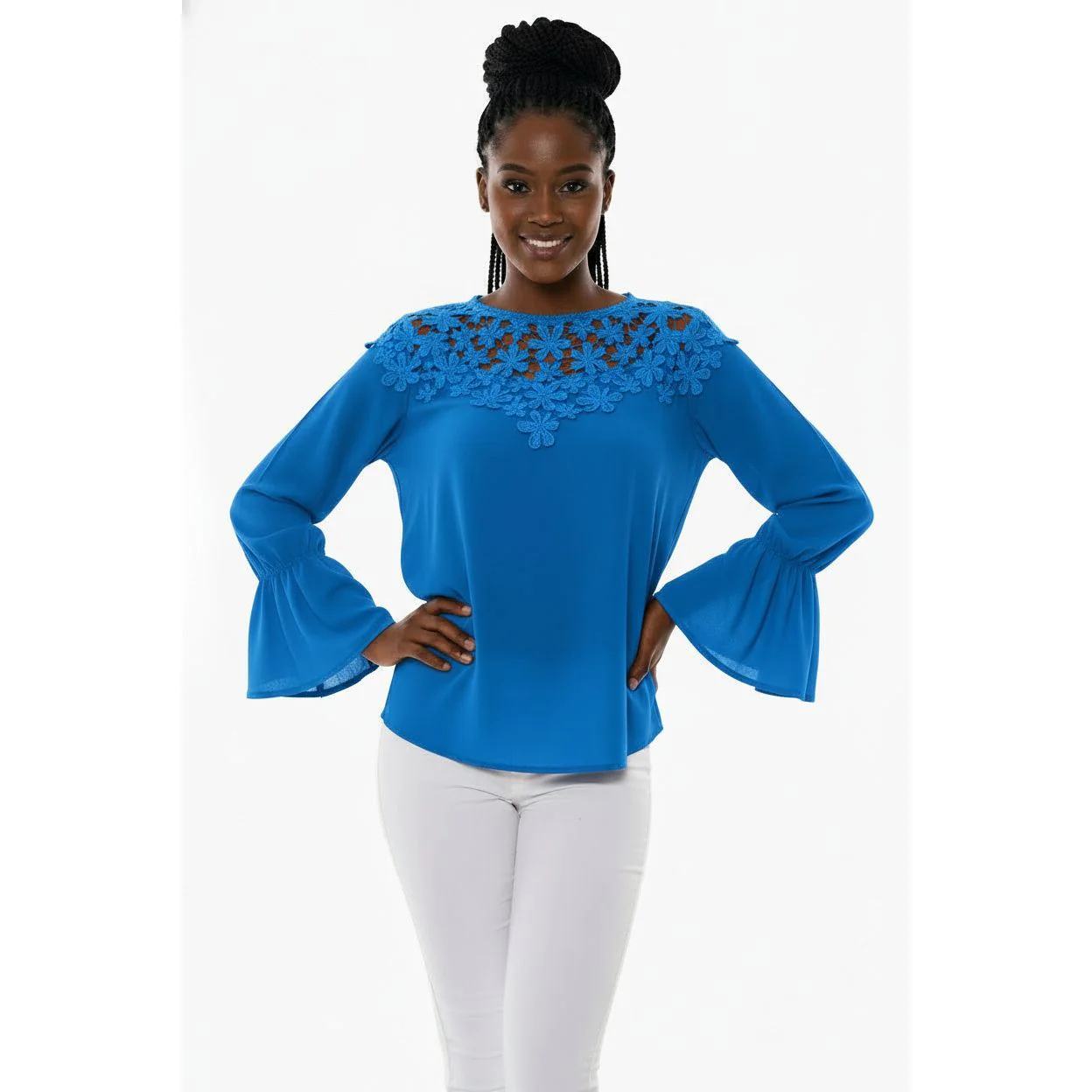 Long sleeve Crochet detailed Top - Image 7