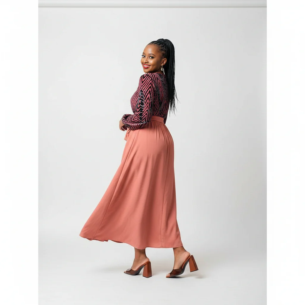 Long Sleeve Fashion Maxi Dress - Image 4
