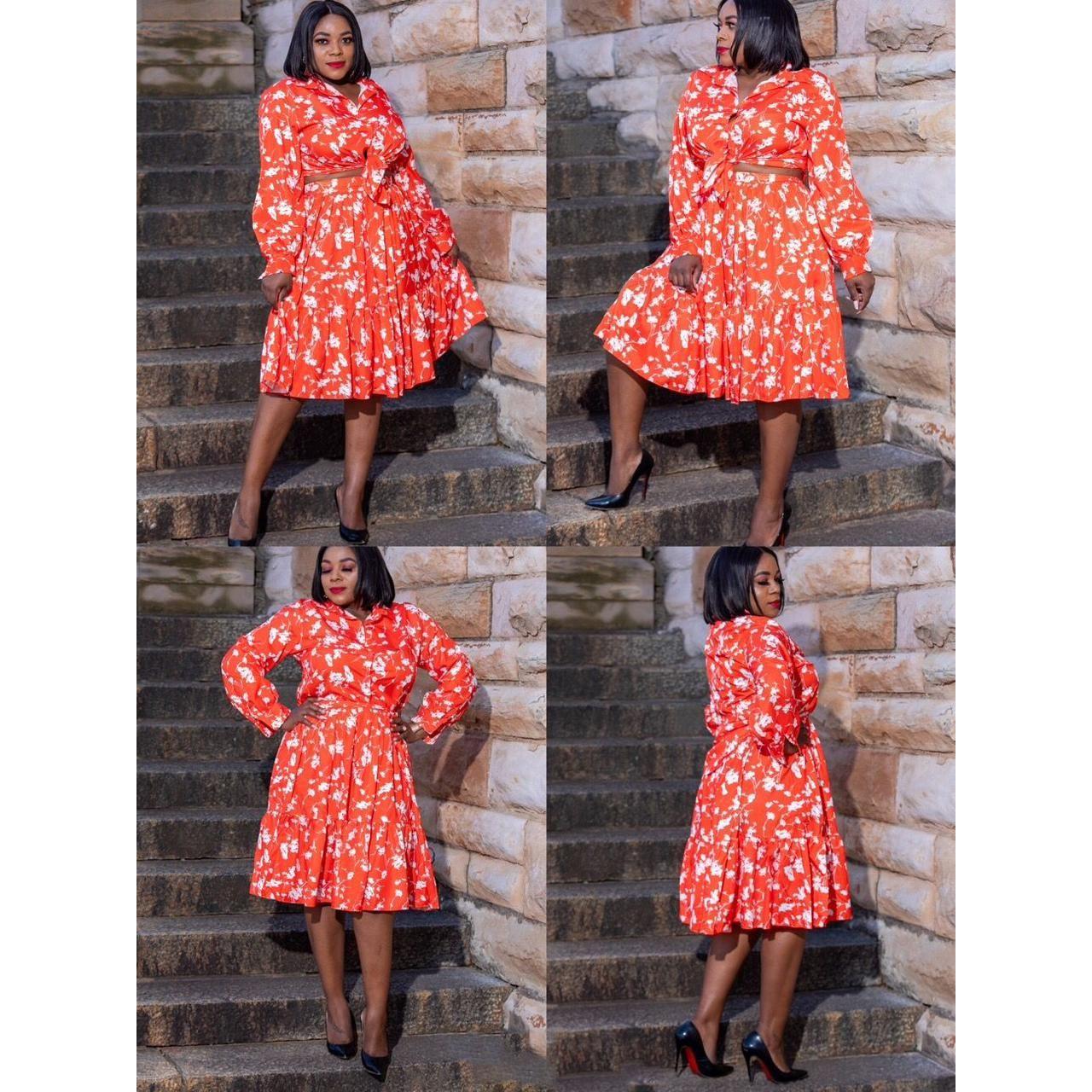 Long Sleeve Floral Two Piece Set - Image 5