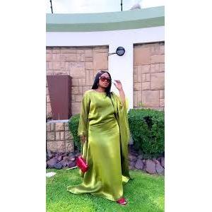 Long sleeve kaftan Satin Robe. - Image 8