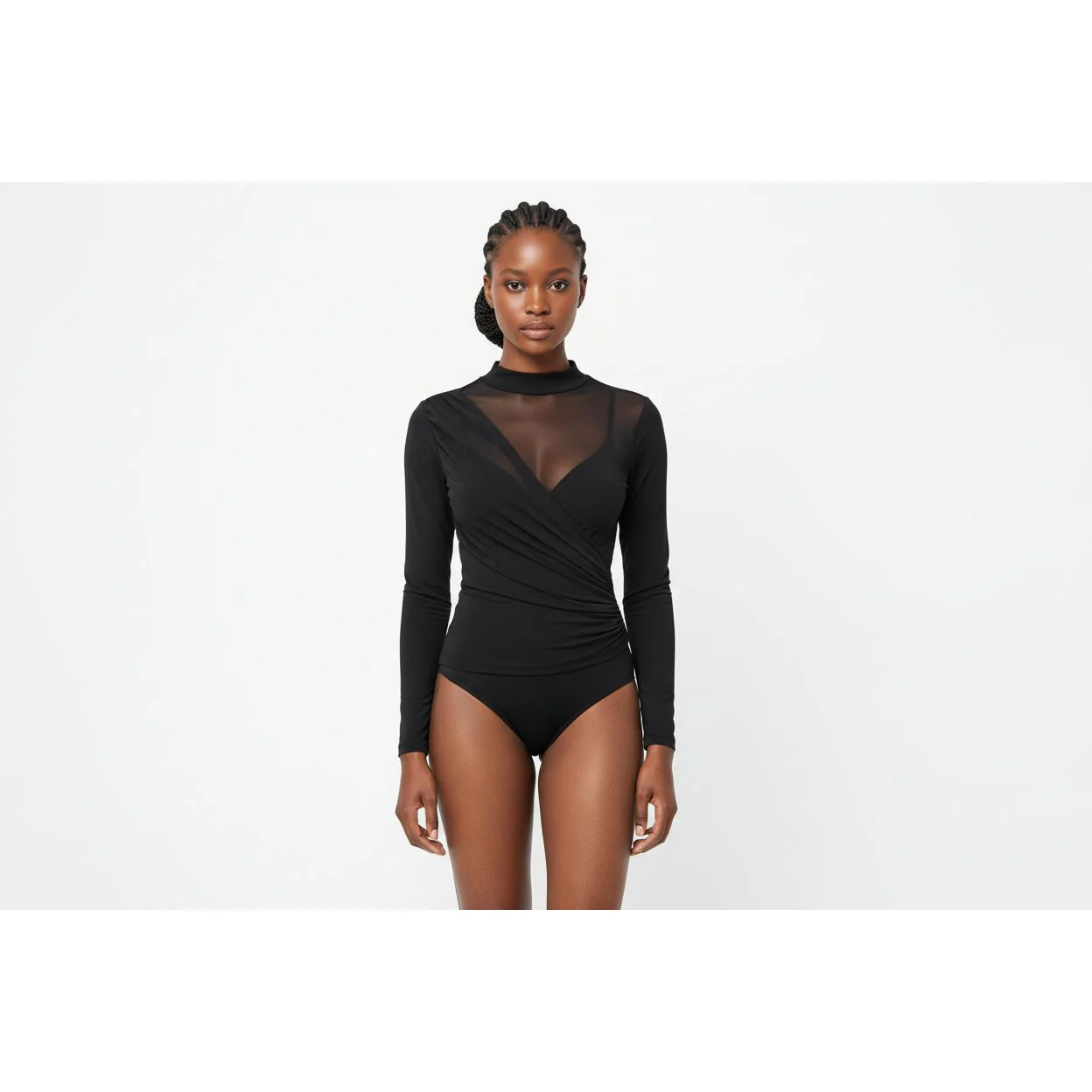 Long Sleeve Lace Bodysuit - Image 2