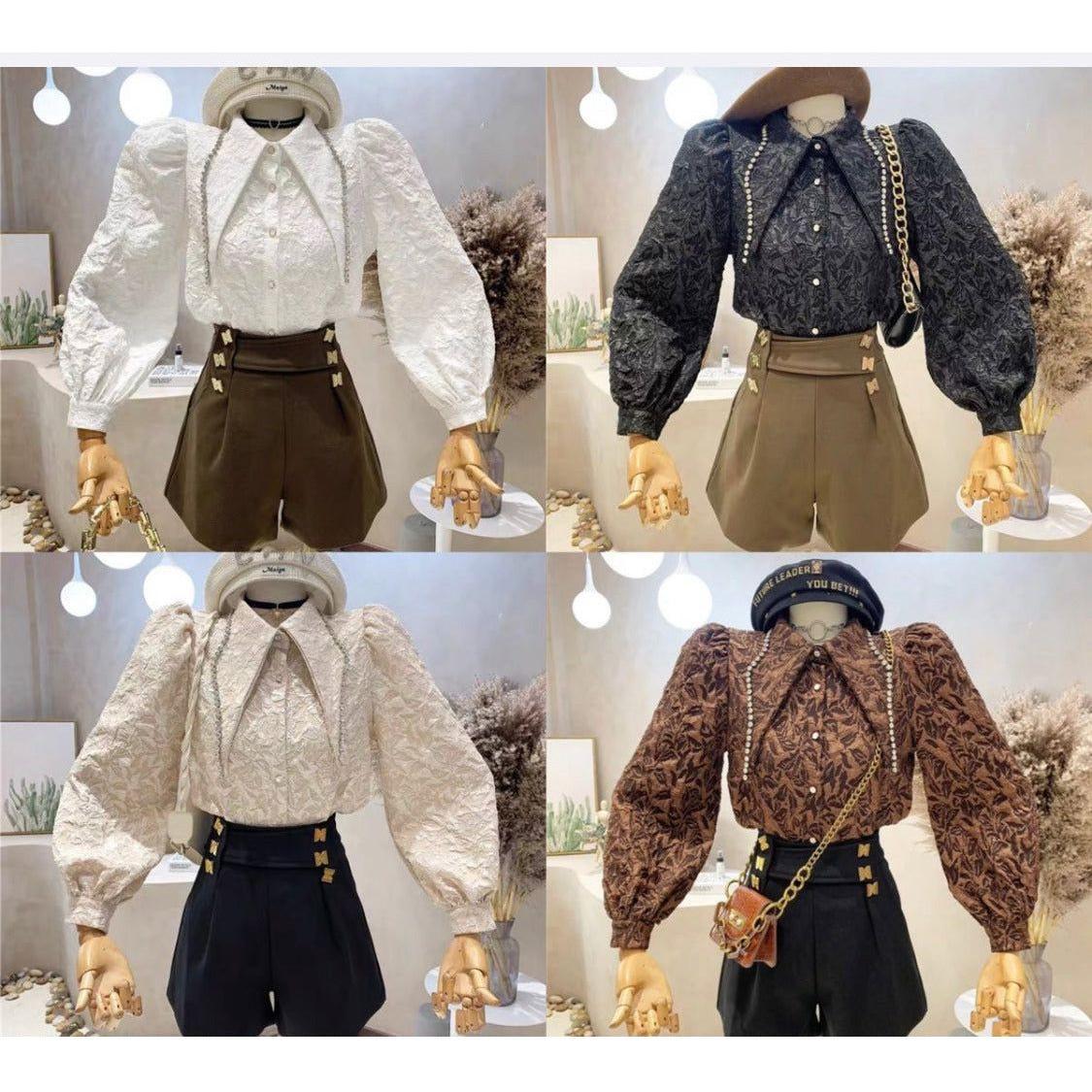 Long Sleeve Lapel Women Shirt - Image 6