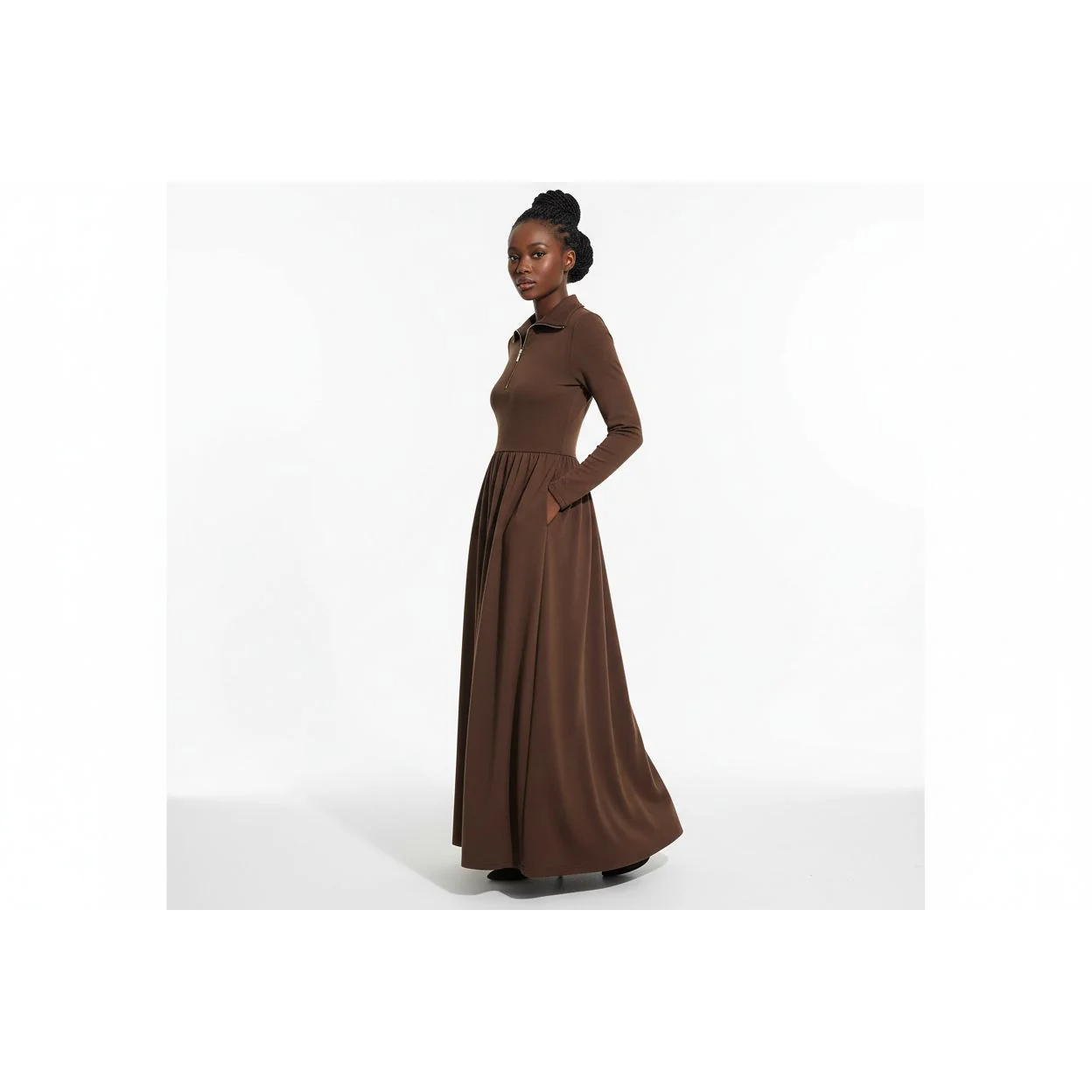 Long Sleeve Maxi Dress - Image 3