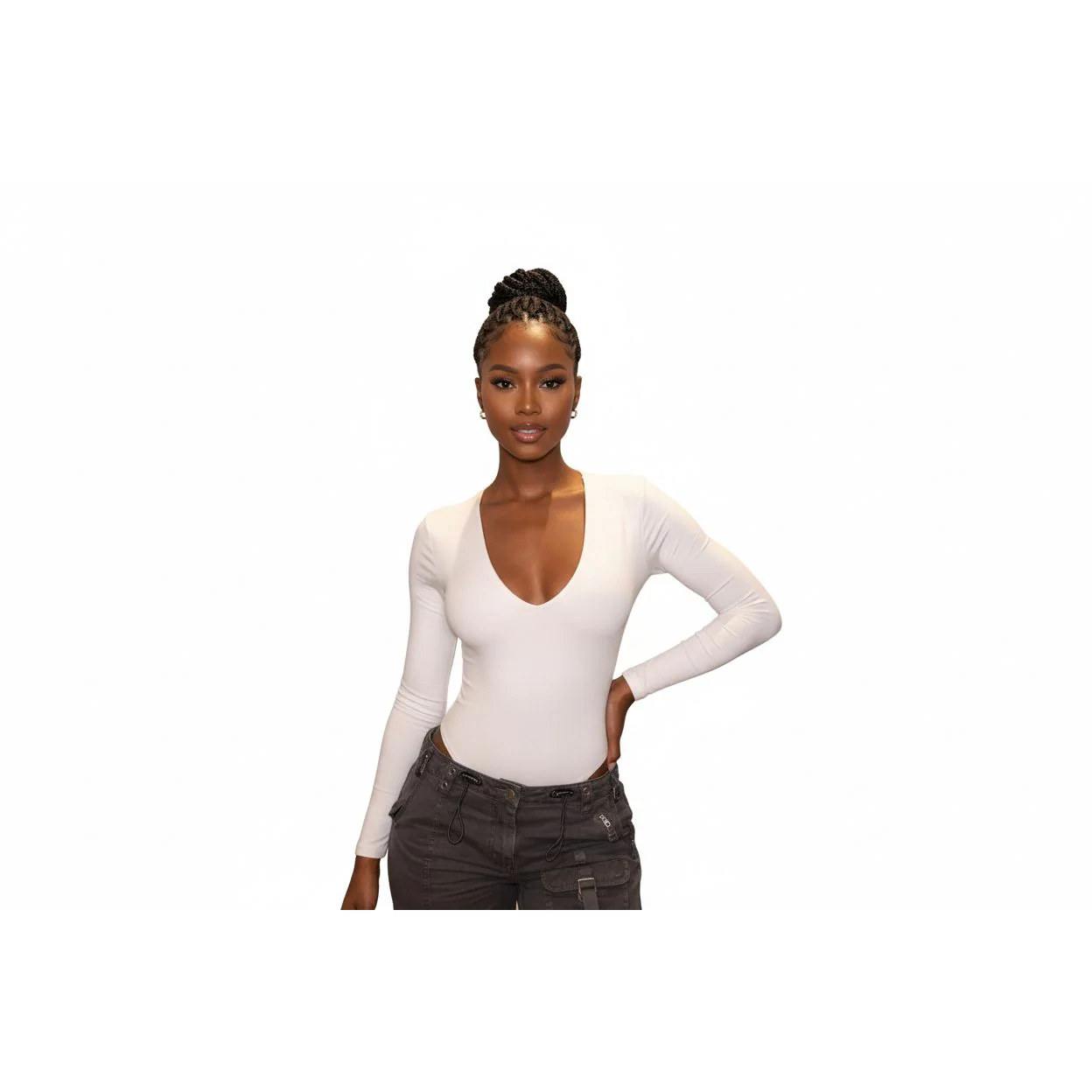 Long Sleeve Round Neck Bodysuit - Image 3
