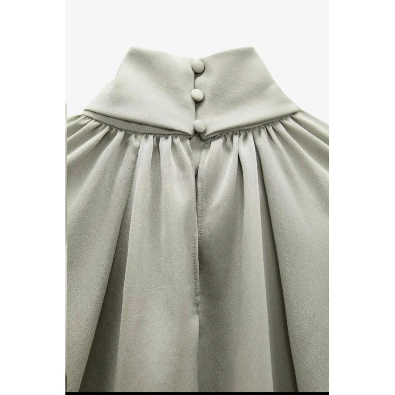 Long Sleeve Satin Blouse - Image 5
