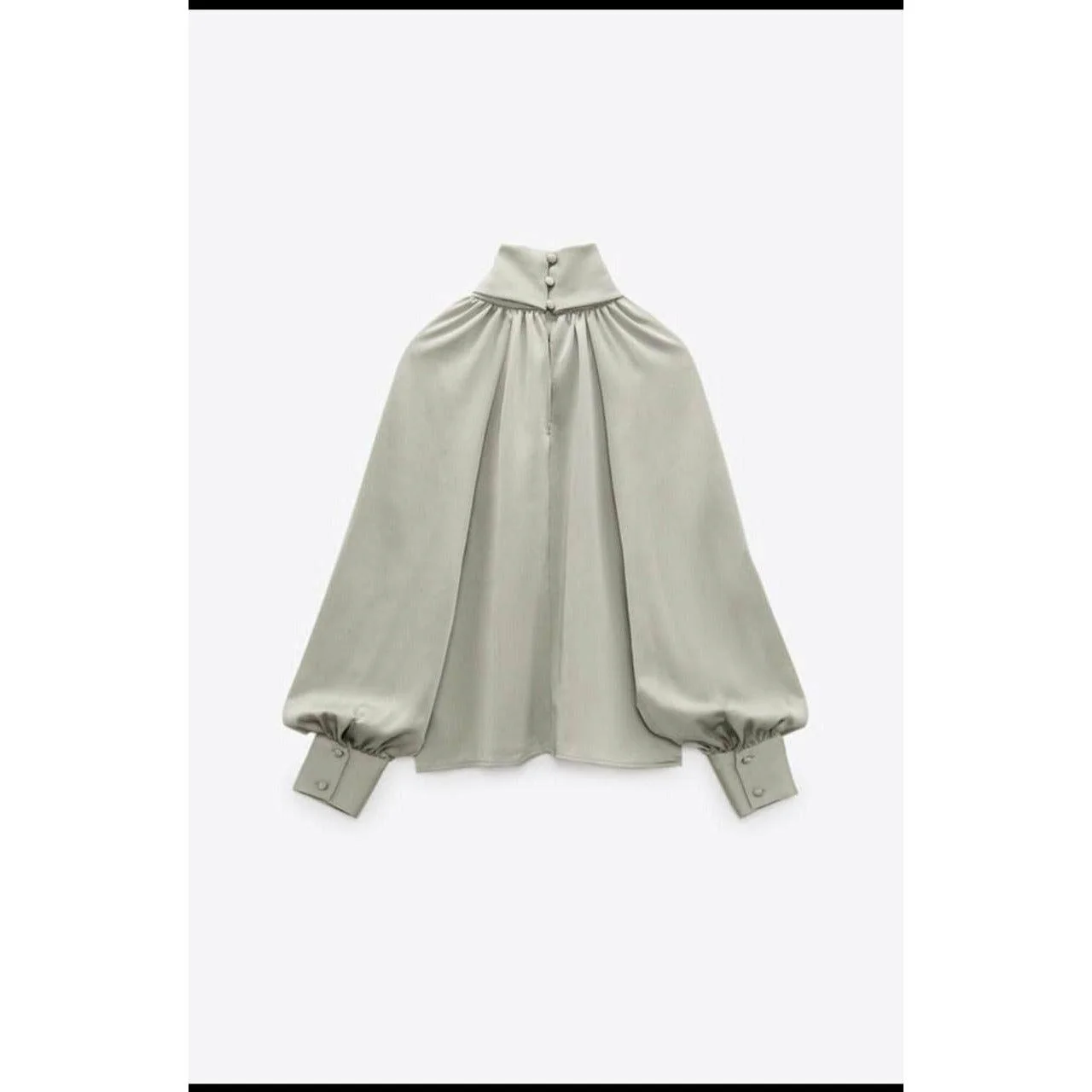 Long Sleeve Satin Blouse - Image 9