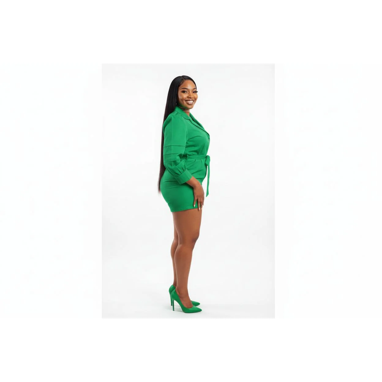 Long Sleeve Short Jumpsuit - Image 5