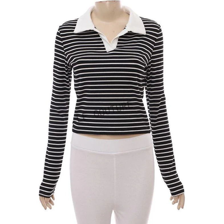 Long Sleeve Striped Top - Image 3