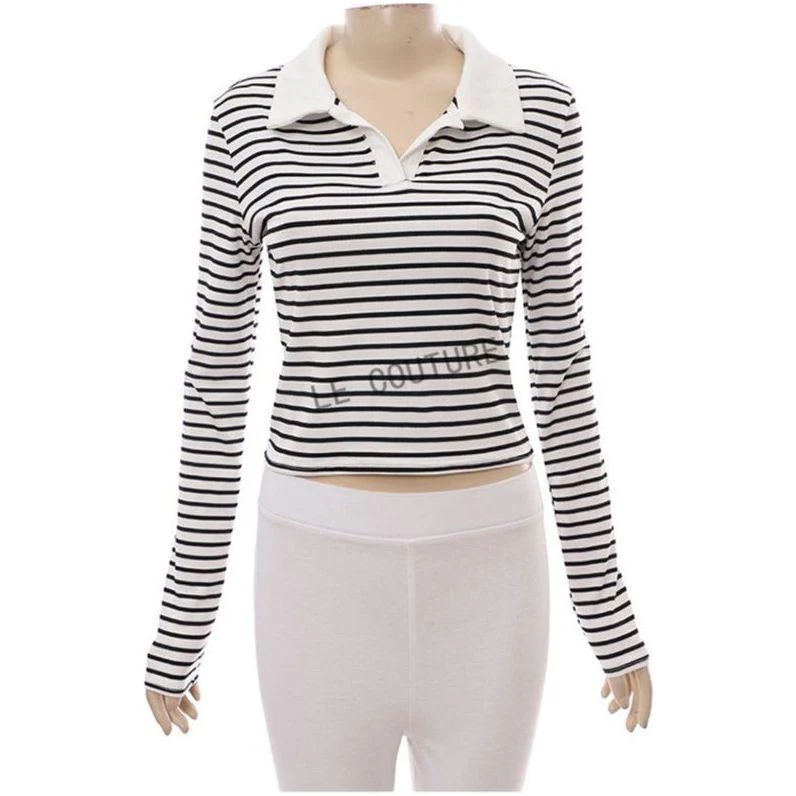 Long Sleeve Striped Top - Image 4