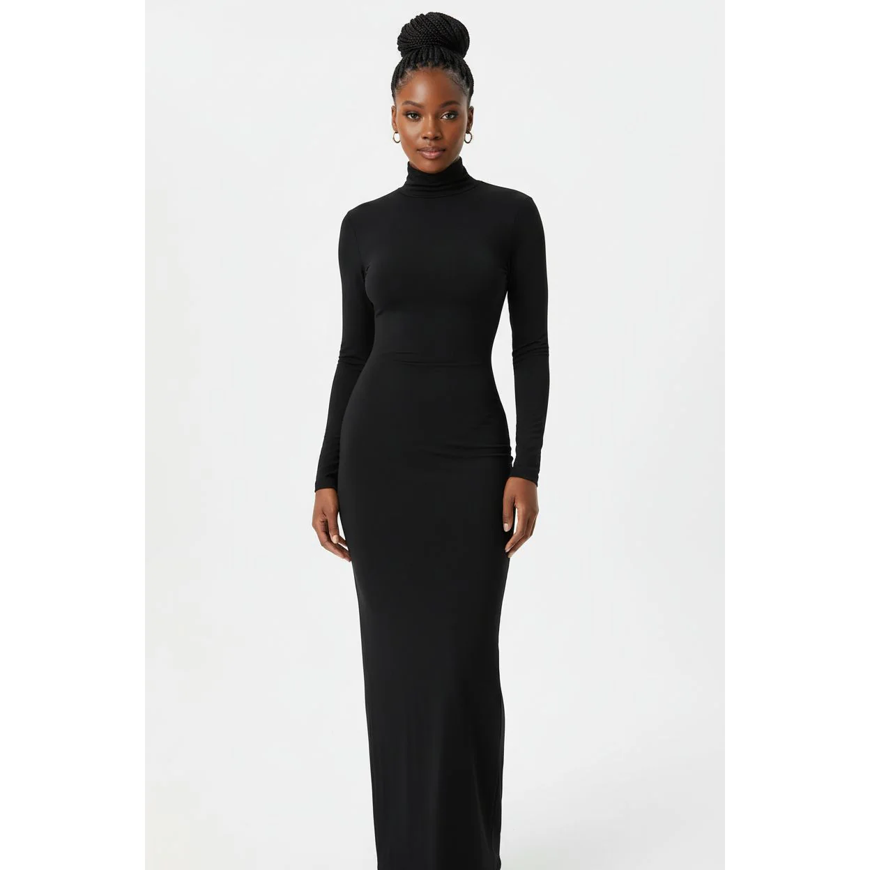 Long Sleeve Turtleneck Dress - Image 2