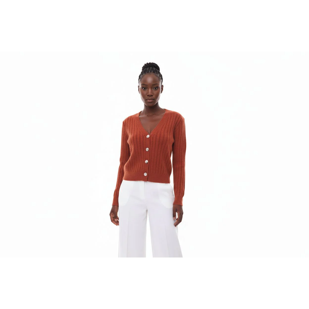 Long Sleeve V-Neck Top - Image 2