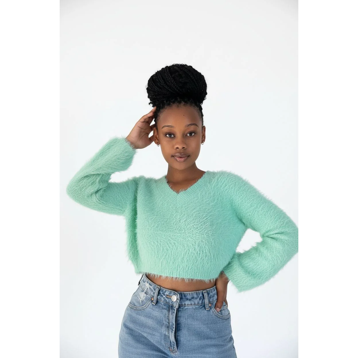 Long Sleeve V-Neck Top - Image 2