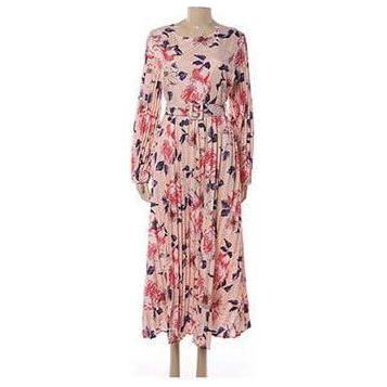 Long-sleeved Spring Summer Fashion Printing Belted Dress. - Image 5