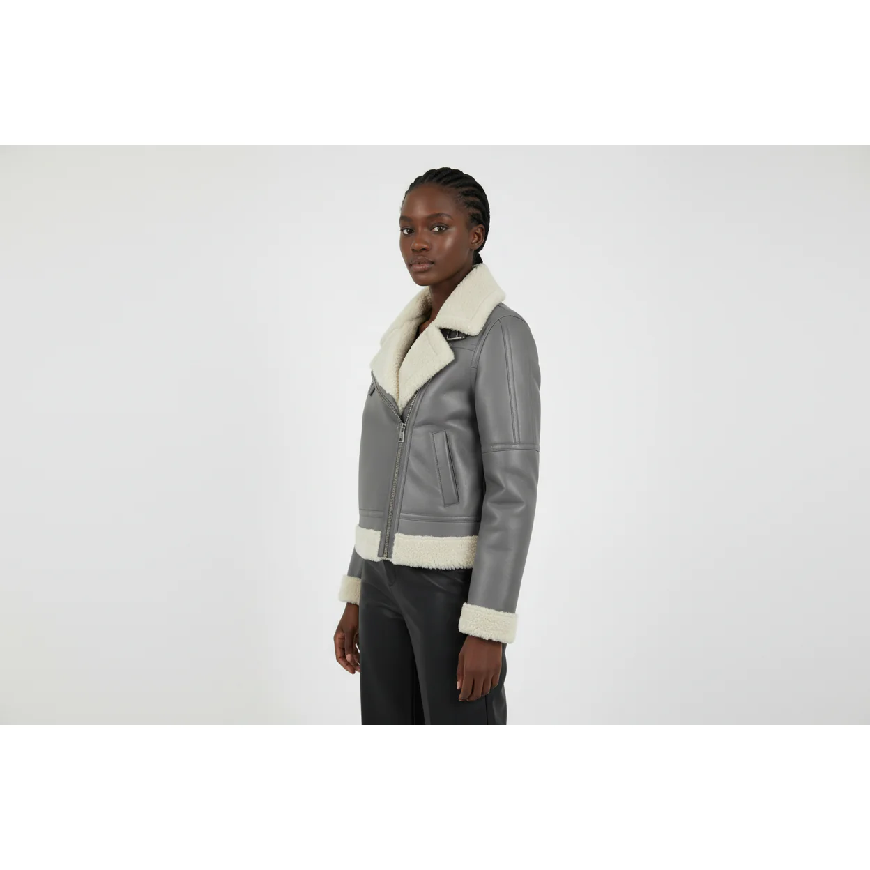 Long Sleeves Sheep wool inner Jacket - Image 3