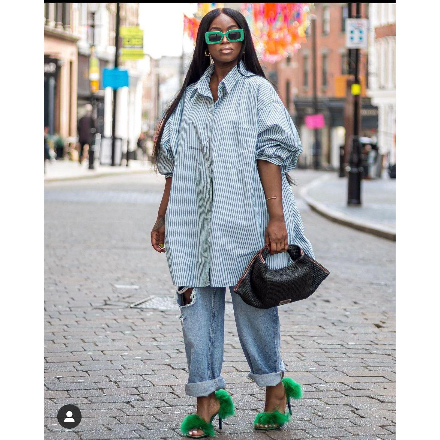 Long sleeves Vintage Shirt Dress - Image 2