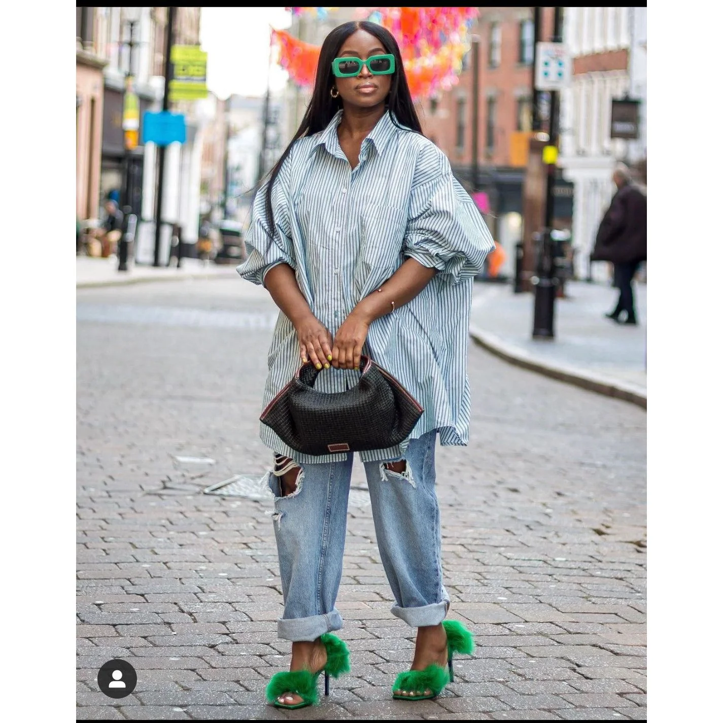 Long sleeves Vintage Shirt Dress - Image 3