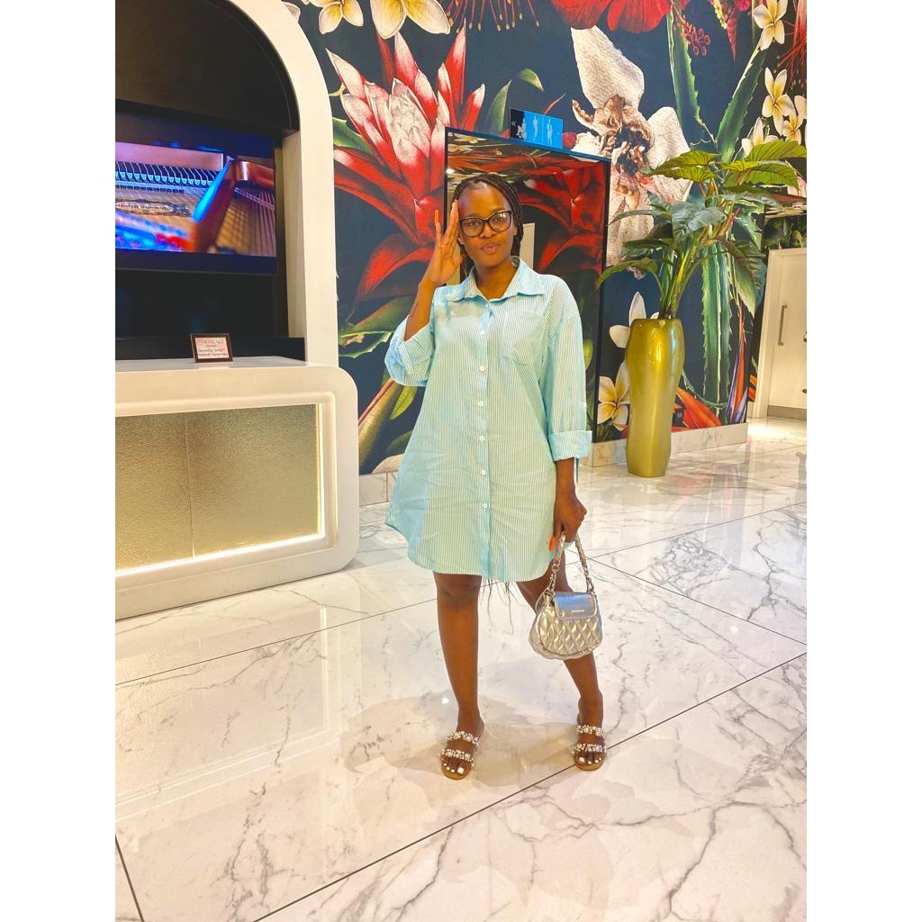 Long sleeves Vintage Shirt Dress - Image 5