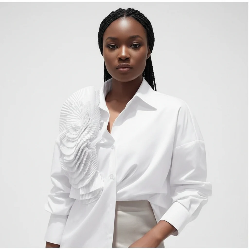 Loose Chic Button Down Shirt Dress - Image 2