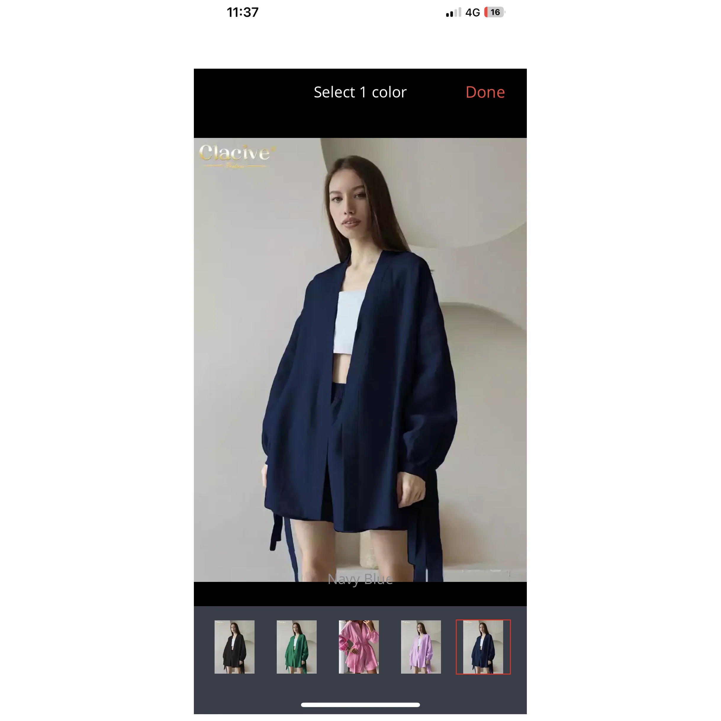 Loose High Waist Shorts Lace-Up Robes Tops Set - Image 10