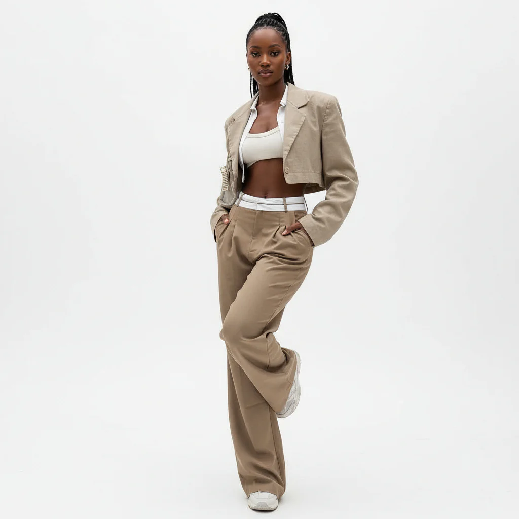 Loose High Waisted Pants - Image 4