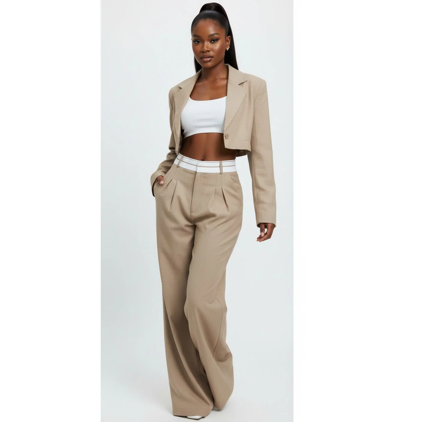 Loose High Waisted Pants - Image 3