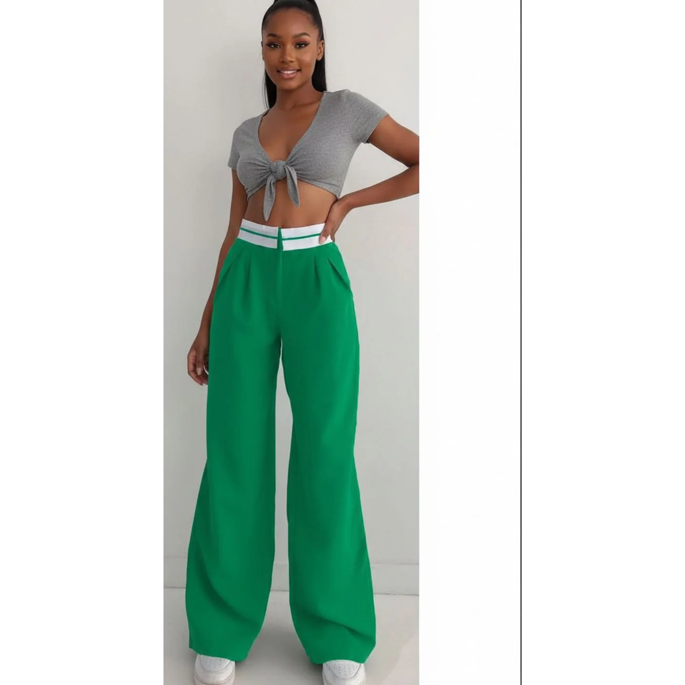 Loose High Waisted Pants - Image 6