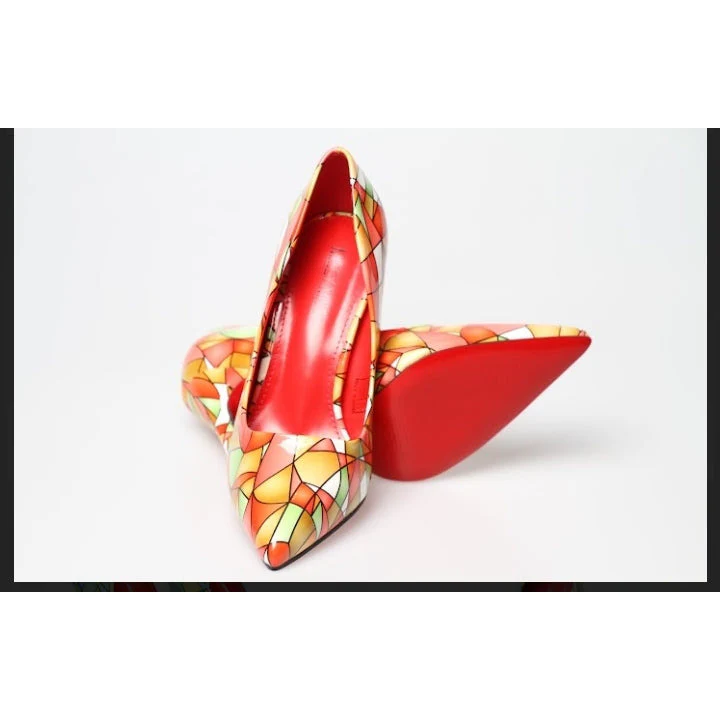 Match African Print ladies Pumps - Image 16