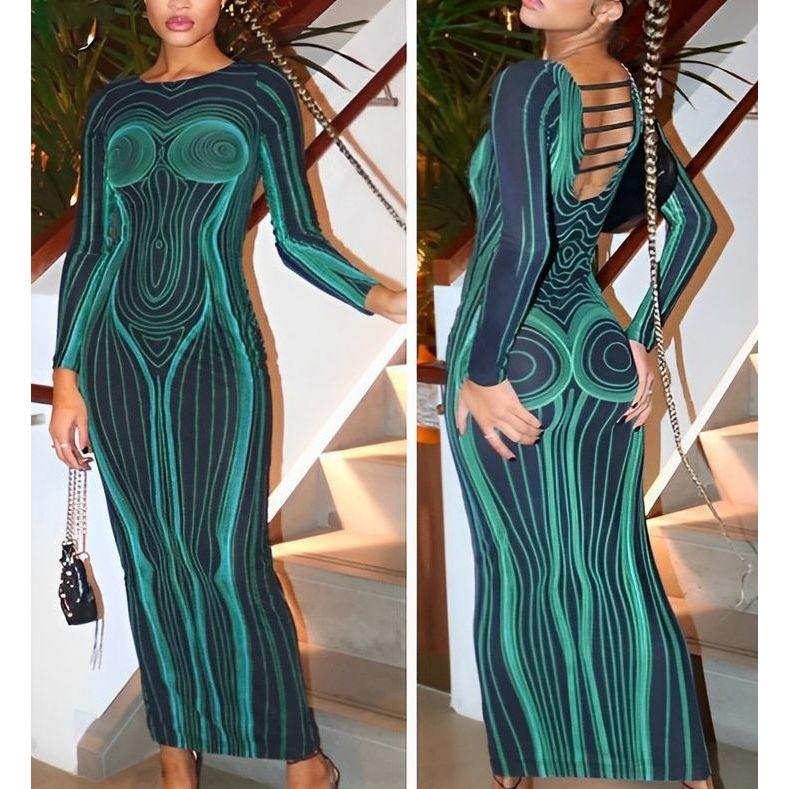 Matrix Bodycon Dress - Image 4