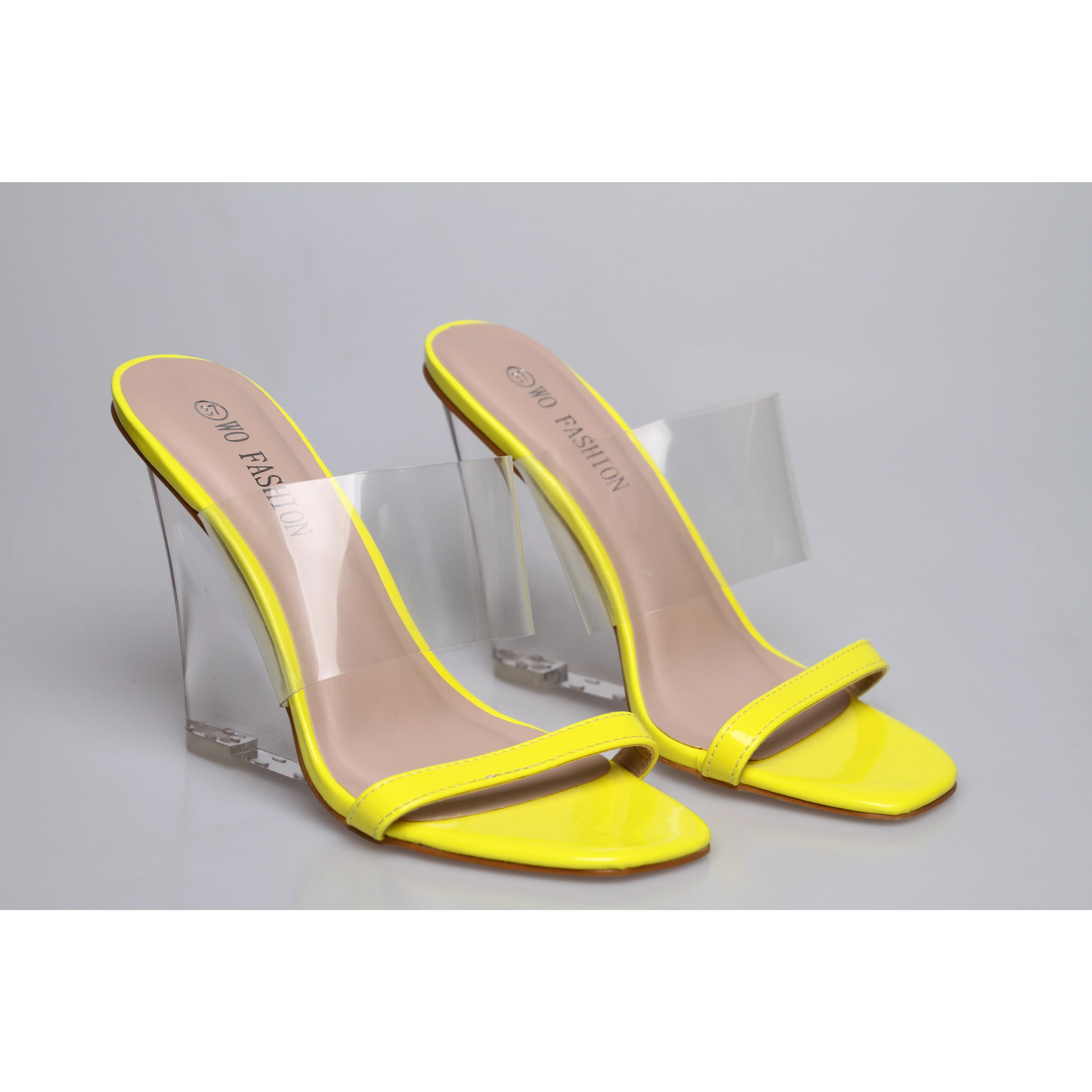 Crystal High Heel Wedge Sandals - Image 2