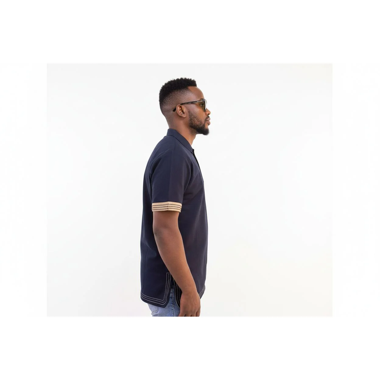 Mens African Vintage Embroidered T-Shirt - Image 5