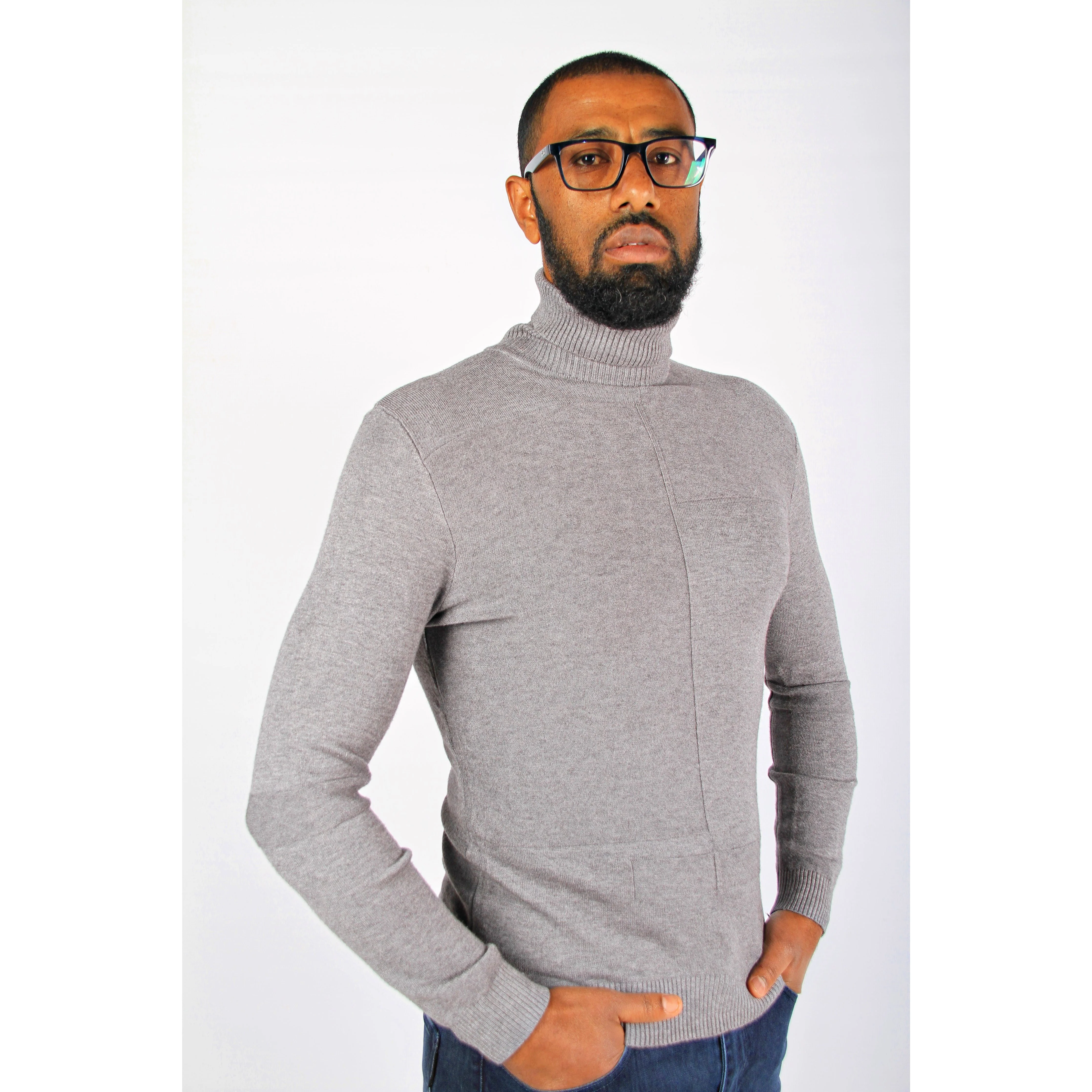 Men's Polo Neck Sweater. - Image 28