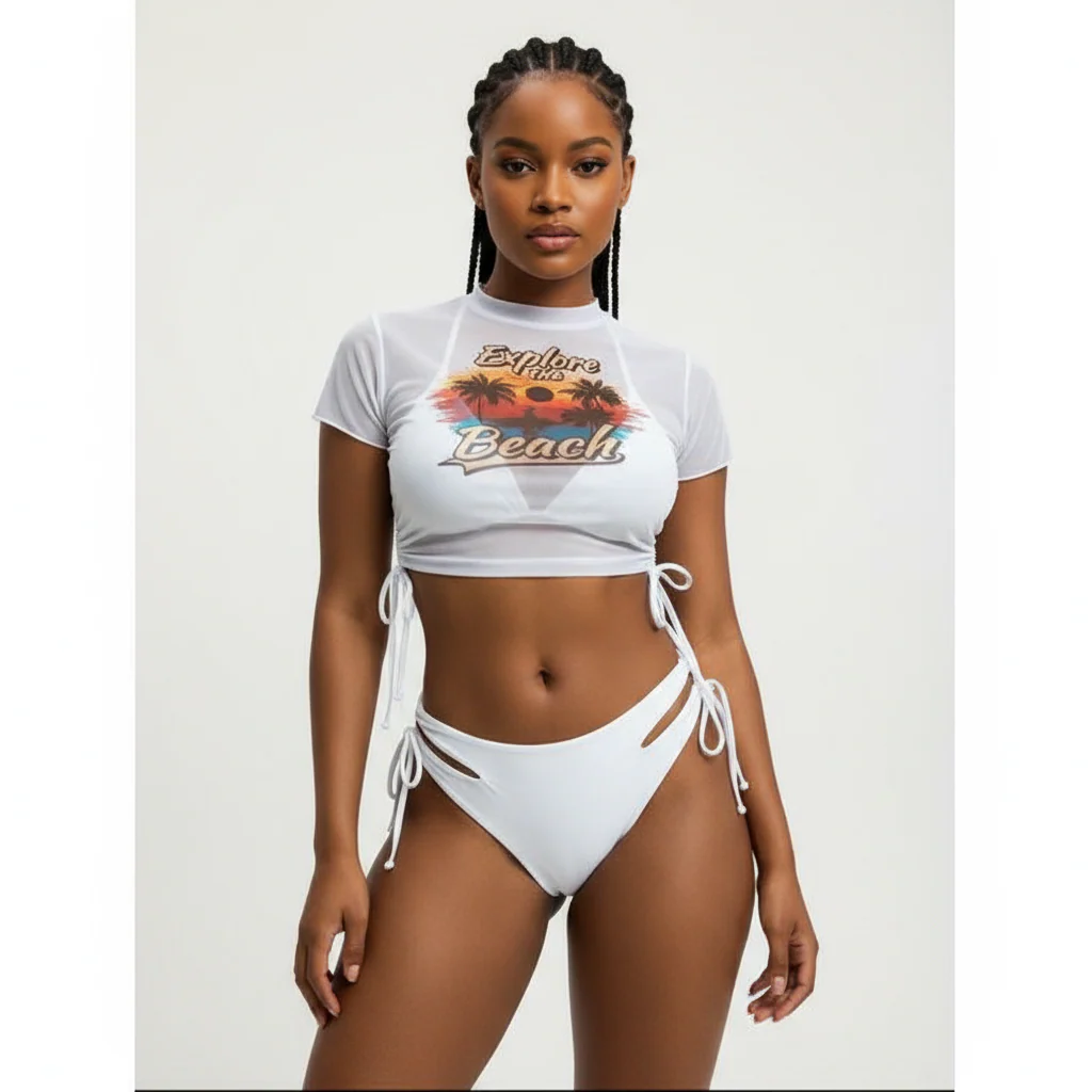 Mesh Bathing Suit for Women Swimwear Bikinis Set
