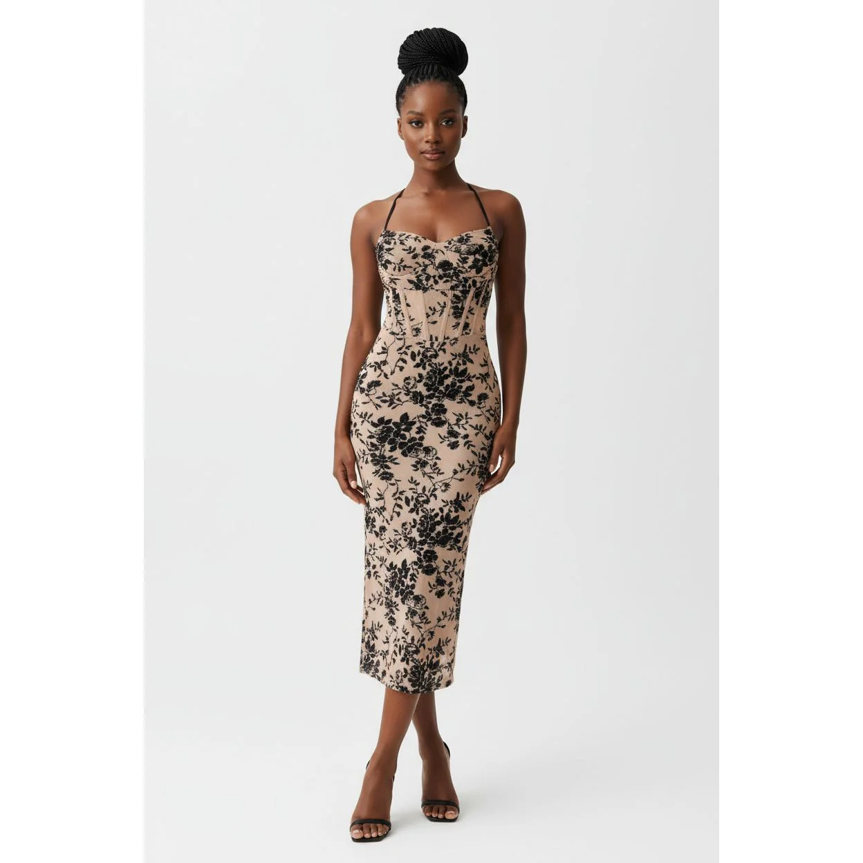 Mesh Bodycon Maxi Dress.