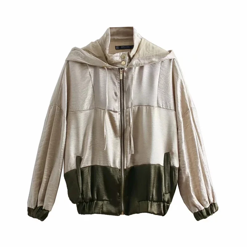 Metallic Satin Hooded Tracksuit - Image 10