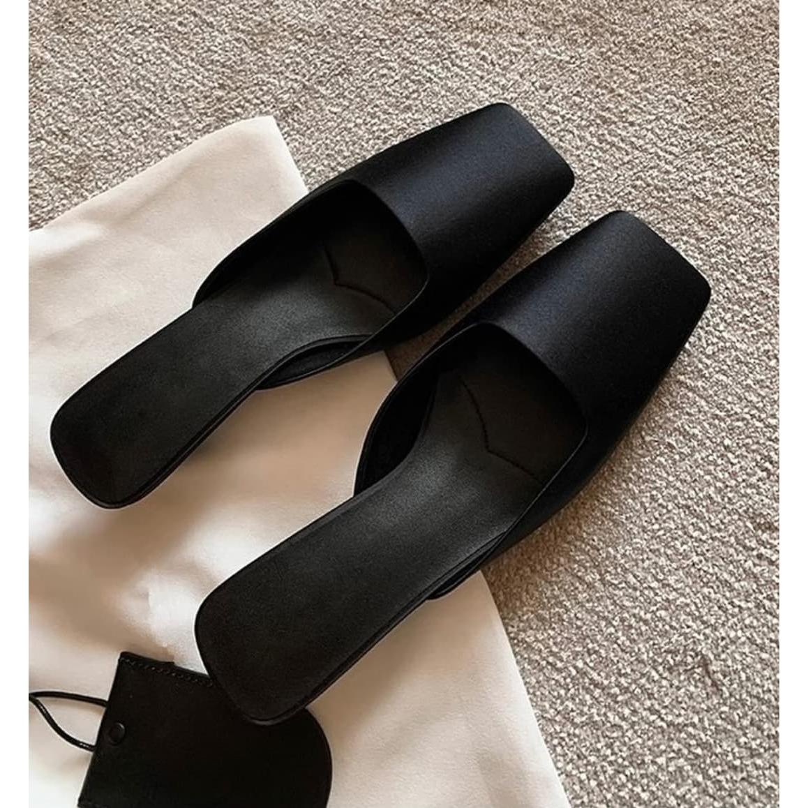 Metallic Square-Toe Blade-Heel Mules - Image 6