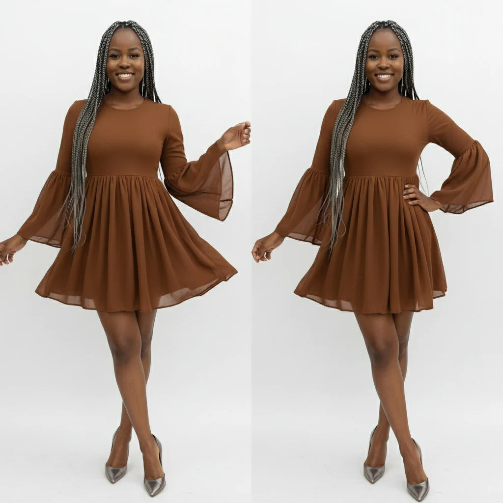 Buble Mini Dress - Image 3
