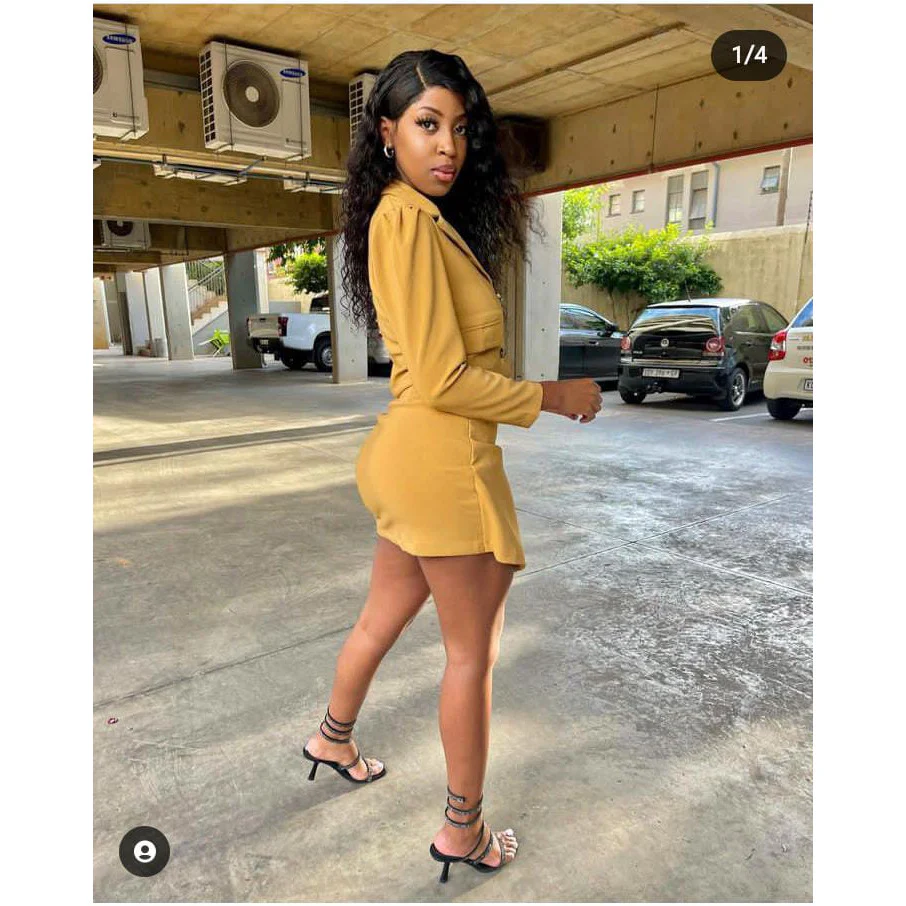 Mini Skirt and Blazer Formal Set