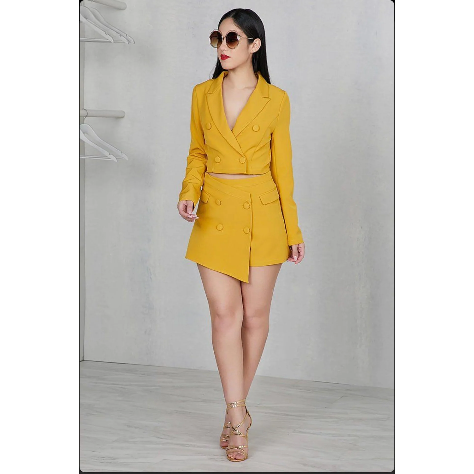 Mini Skirt and Blazer Formal Set - Image 4