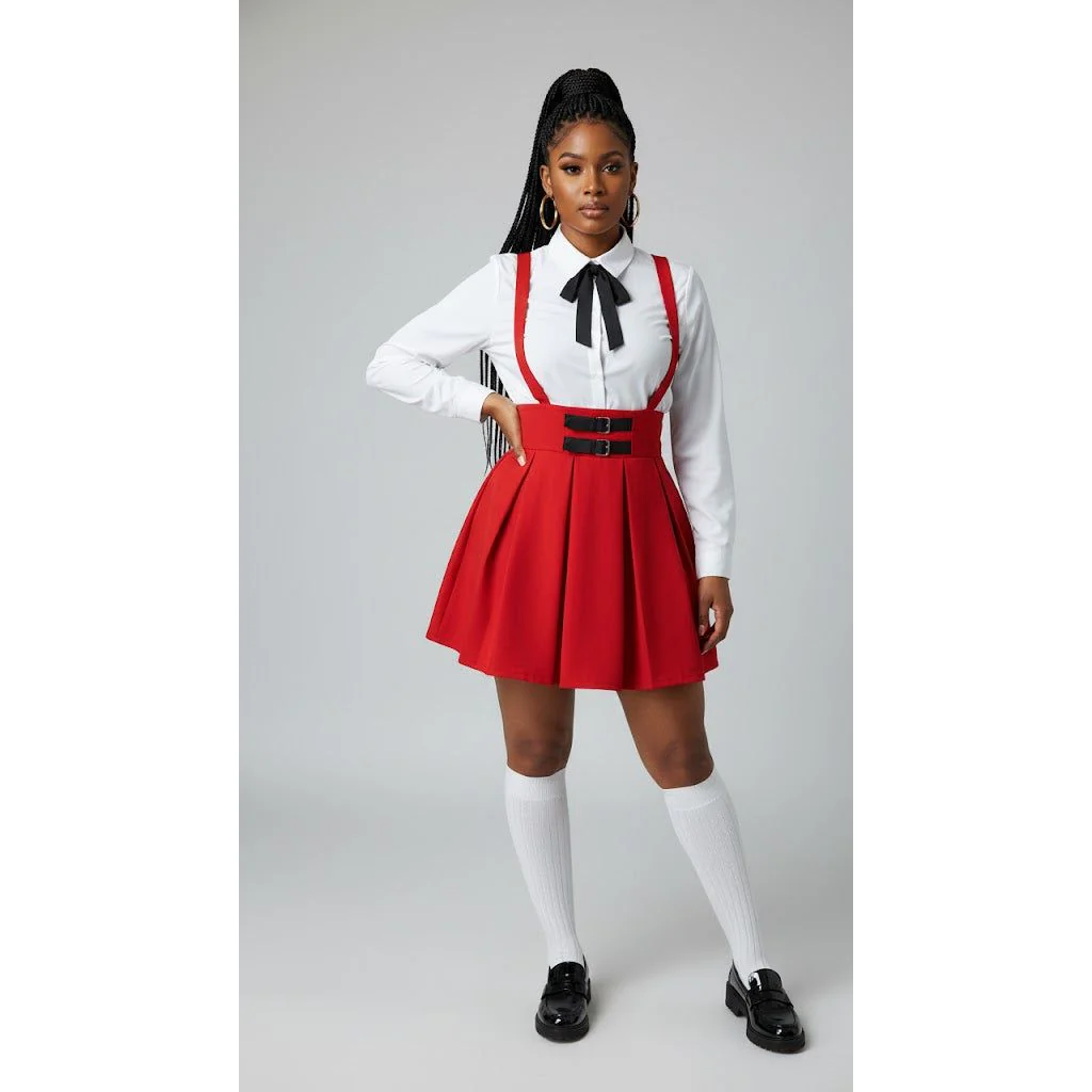 Mini Skirt With Removable Shoulder Straps