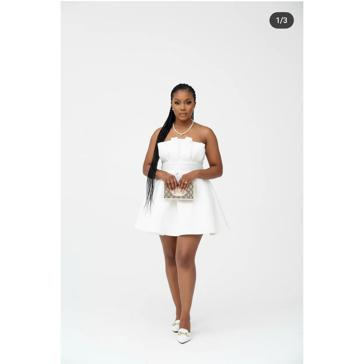 Mini Sleeveless Pleated Dress - Image 2