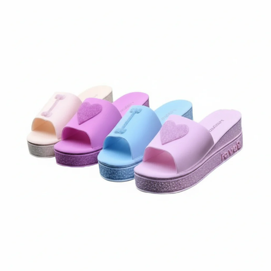 Muffin Thick Sole Flip Flops Flat-bottom. - Image 5