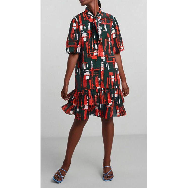 Multi-Color Choux Cotton Mini Dress - Image 2