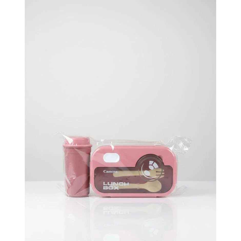 Multi-Compartment Bento Lunch Box Large Capacity with Juice Bottle - Image 3