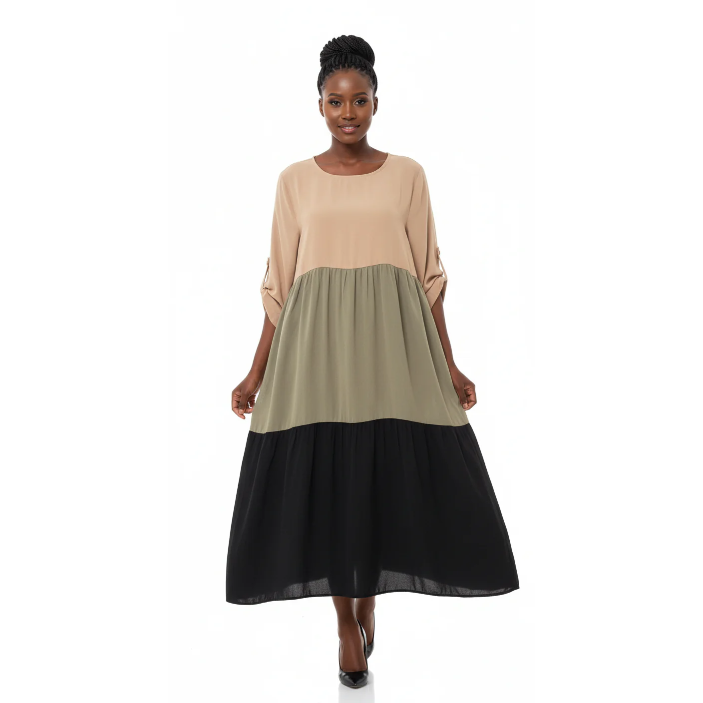 Multy colour Plus-size Dress  - Image 3